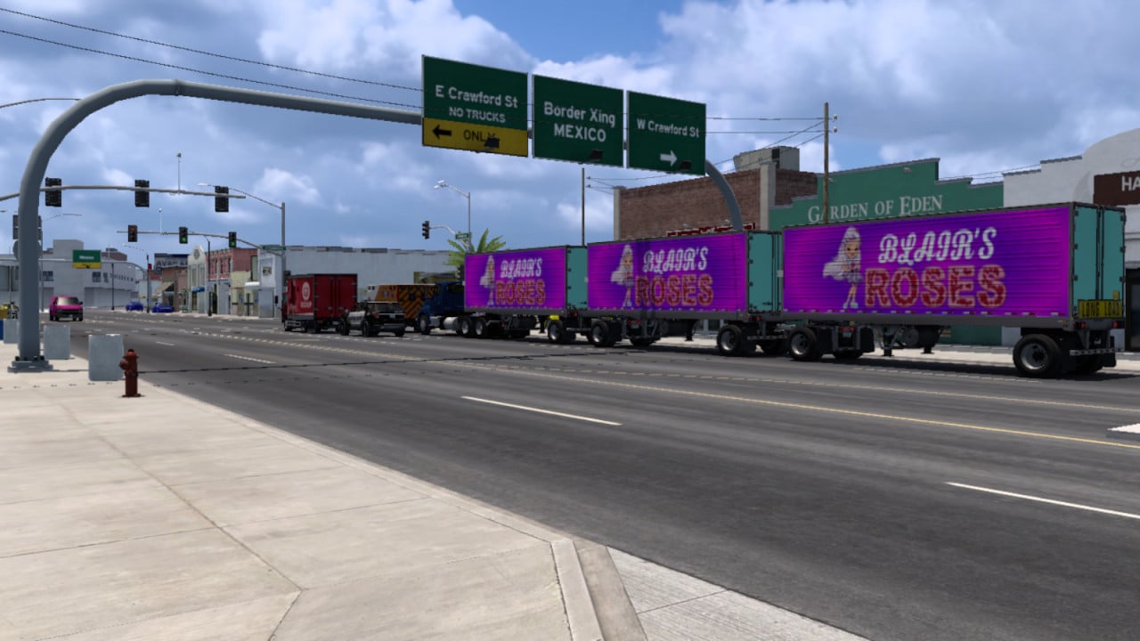 Blair's Roses Traffic Trailer Skins
