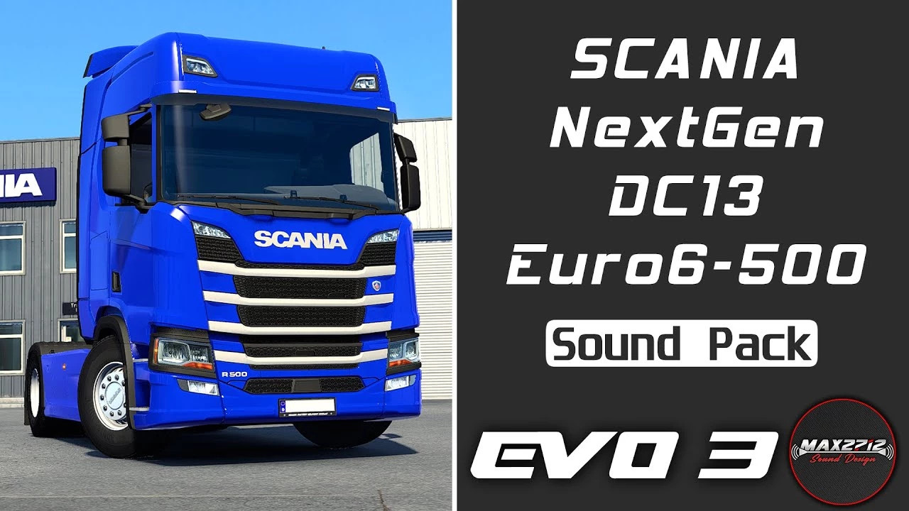 Scania NextGen DC13 Euro 6 Sound Pack 2019