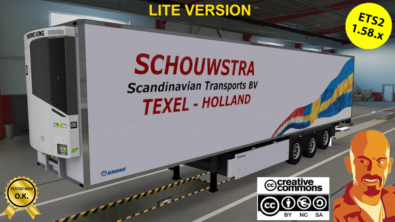 KRONE COOL LINER SCHOWSTRA TRAILERS ETS2 1.58.x