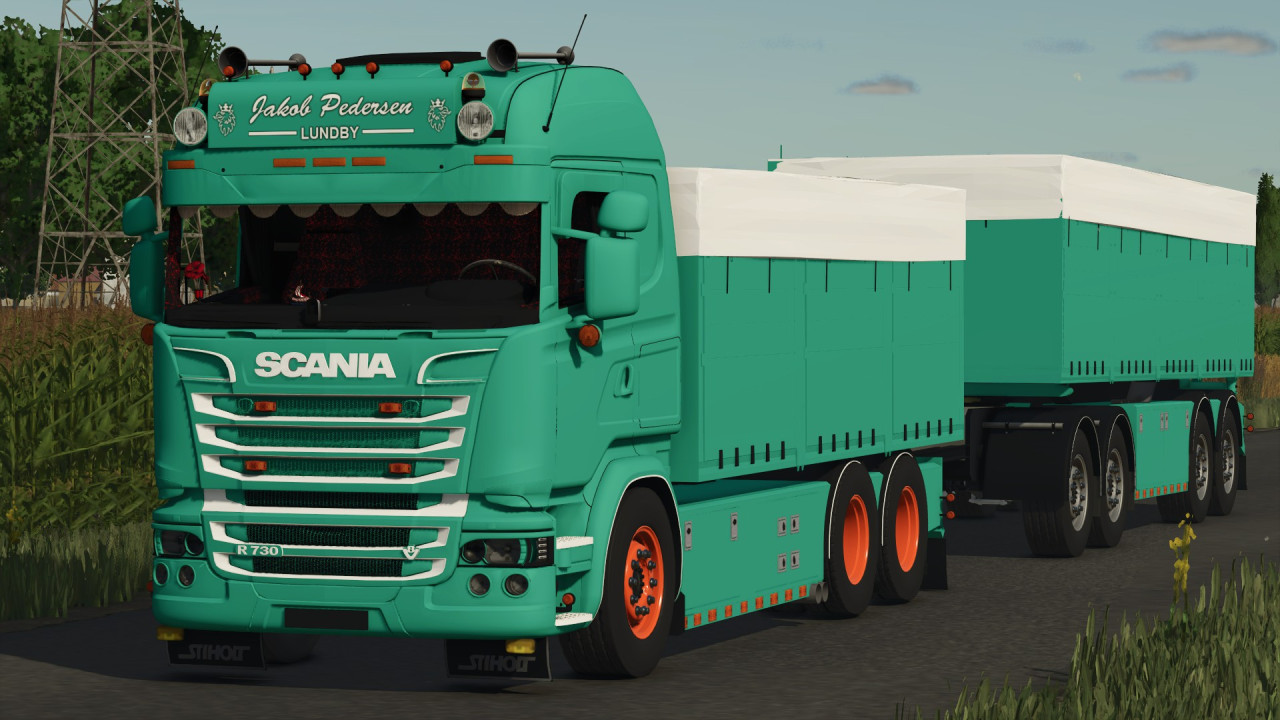Scania R730 Jakob Pedersen & Trailer