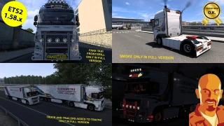 DAF XF MOULIN ROUGE SCHOWSTRA ETS2 1.58.x 1.58 thumbnail 3