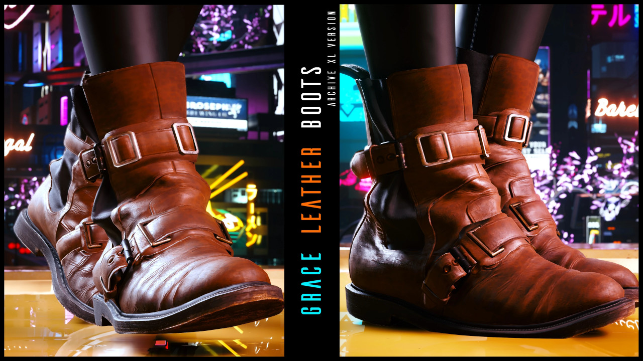 Grace Leather Boots Archive XL