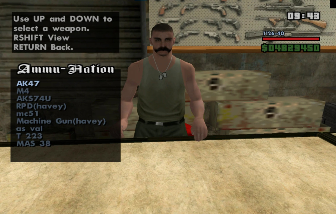 GTA SA HD Weapon Pack with 30 New Weapons Not Replaced