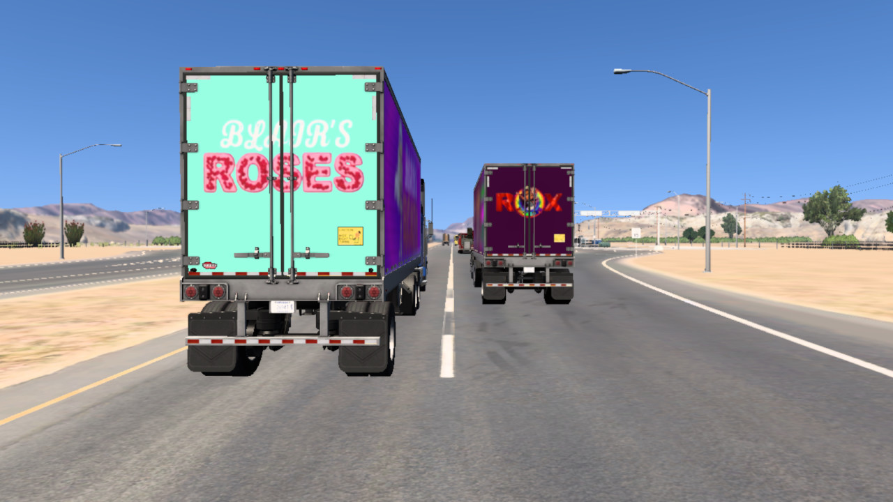 Blair's Roses & Rox Painting Semi Trailer Skin Pack (Freight Market)
