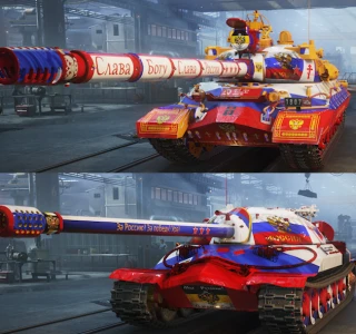 Russian IS-7 and KR-1 styles.