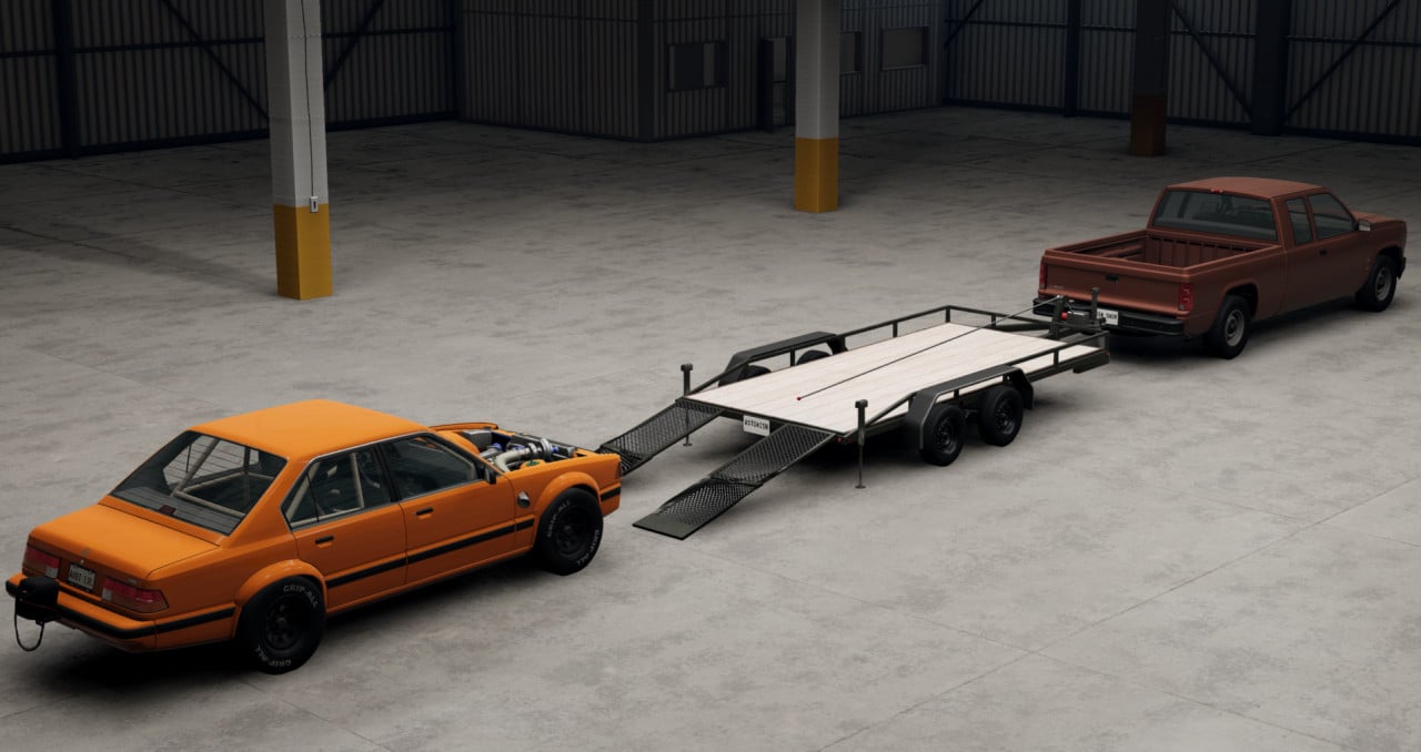 = Car Transporter Extra ( Winch, Tiedown Nodes)