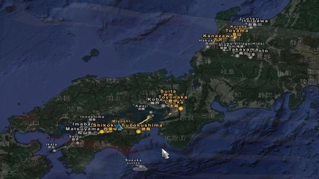 Japan HQ Sat Background Map Fix