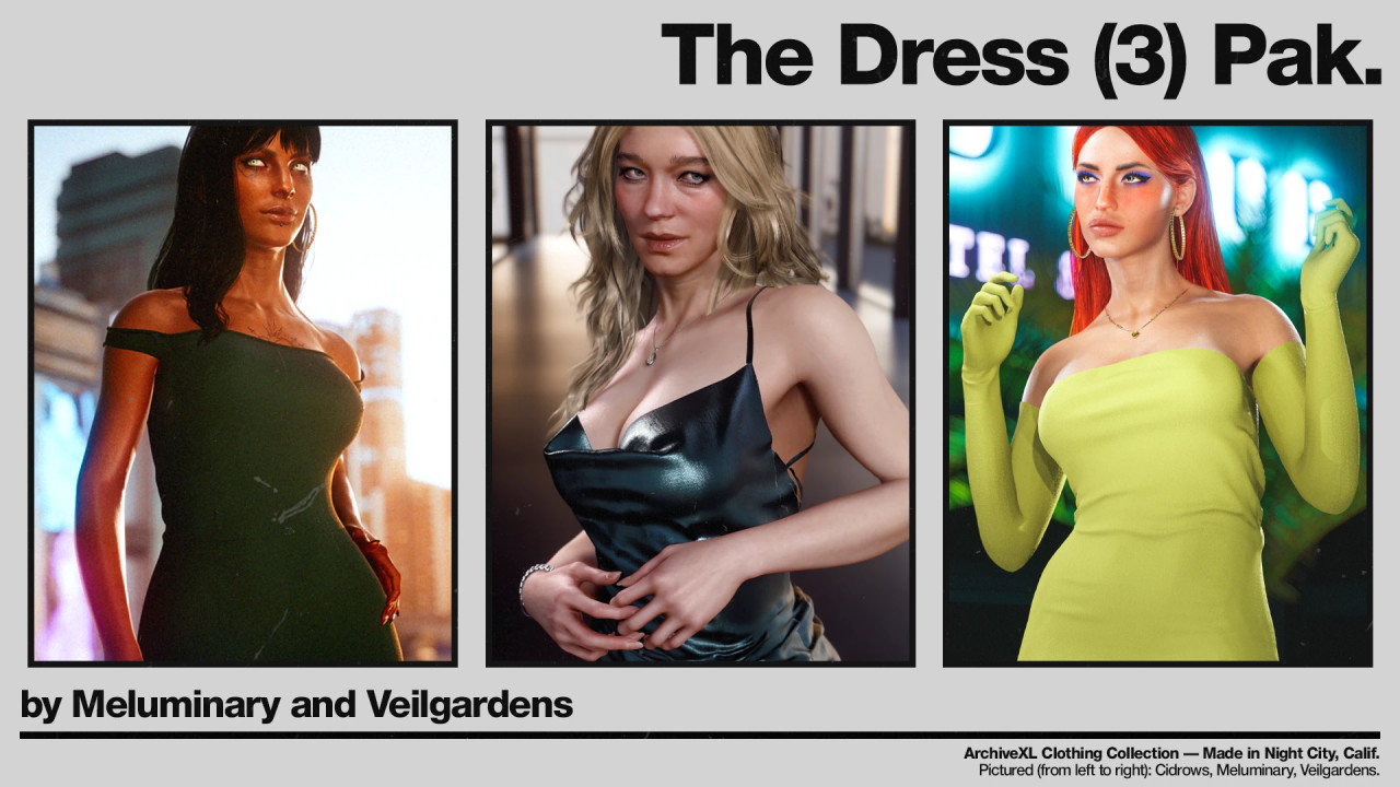 THE DRESS (3) PAK - AXL CLOTHING