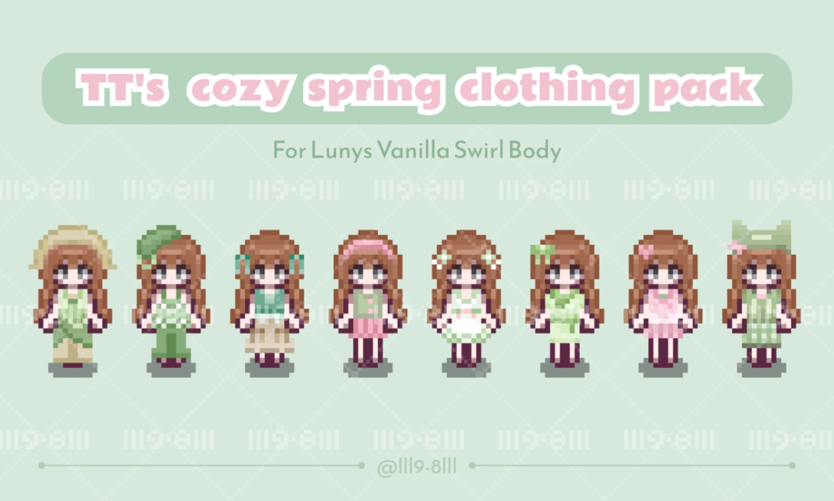 TT's cozy spring clothing pack