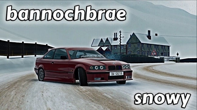 MOD MAP Bannochbrae Winter Snow