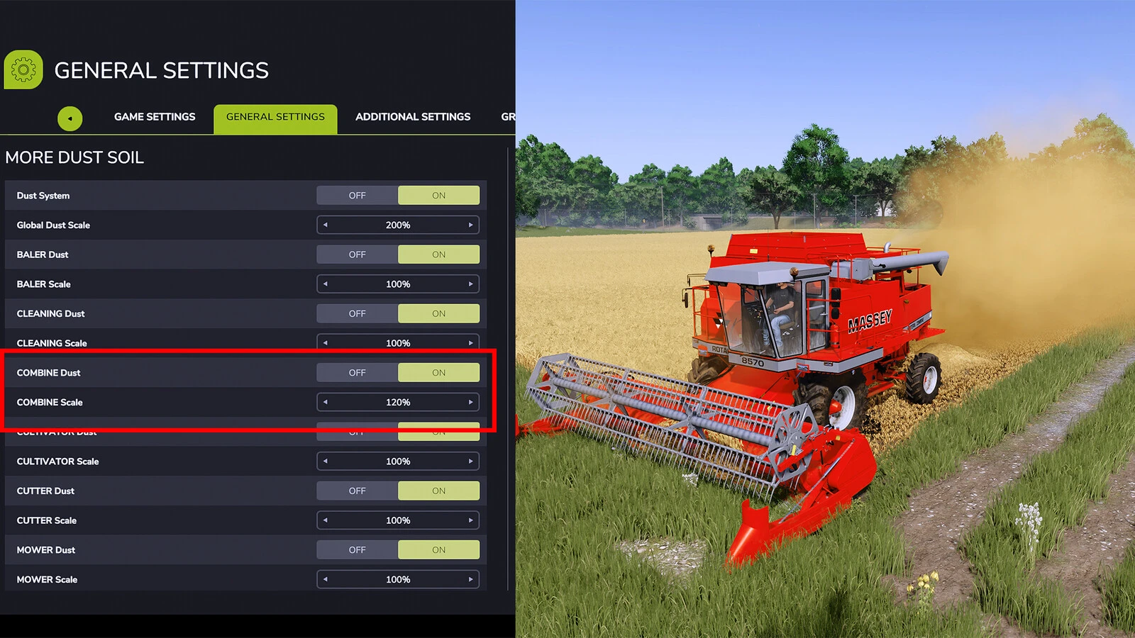 More Dust And Soil Settings 1.0