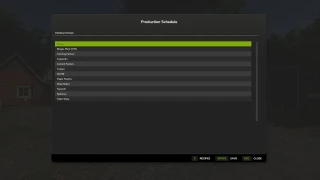 Production Schedule 1.1.0