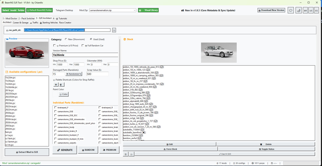BeamNG SLR Tool v1.9.4