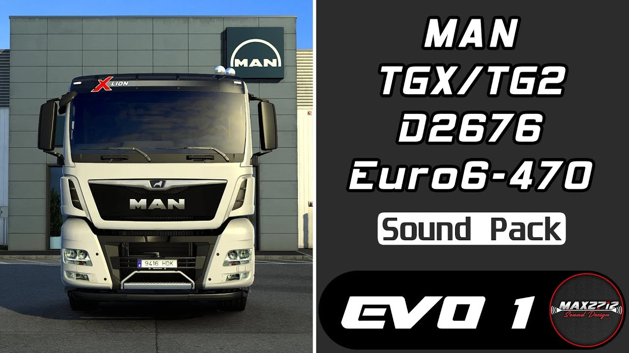 MAN TGX-TG2 470 D2676 Sound Pack