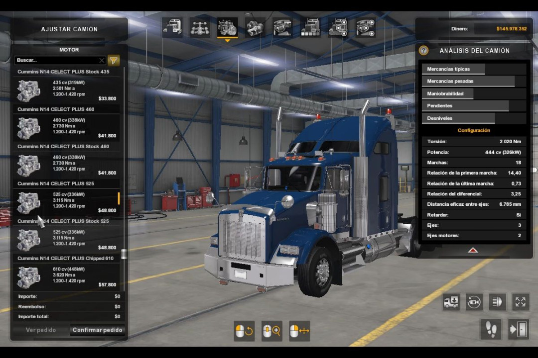 Cummins N14 engines pack