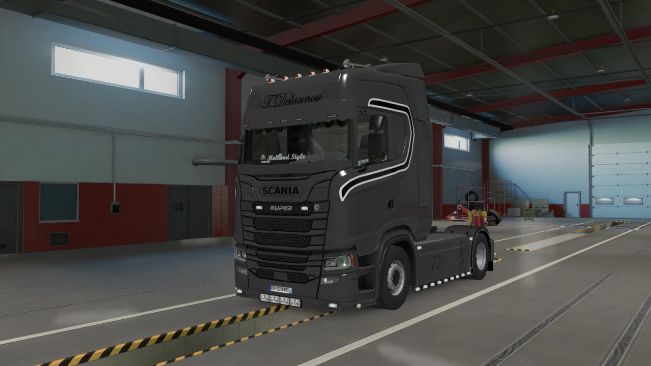 SCANIA T.Delannoy gris et noir