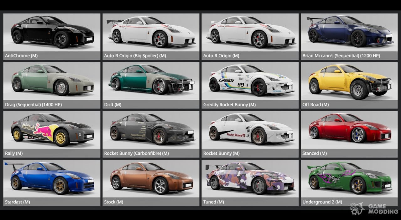 Nissan Fairlady Z Version Nismo (CBA-Z33) 2007  v1.6 more skin cars