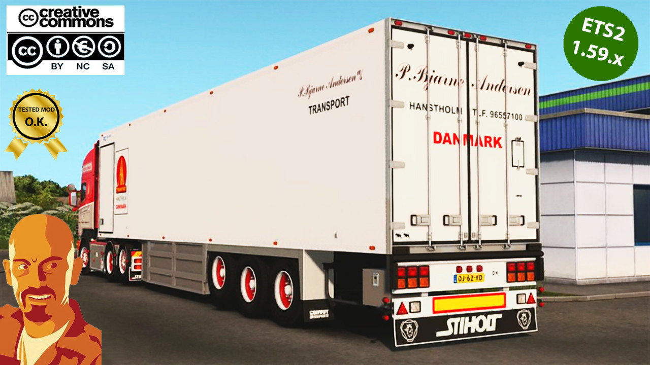 LAMBERET TRAILER P. BJARNE ANDERSEN v2.0 ETS2 1.58-1.59.x