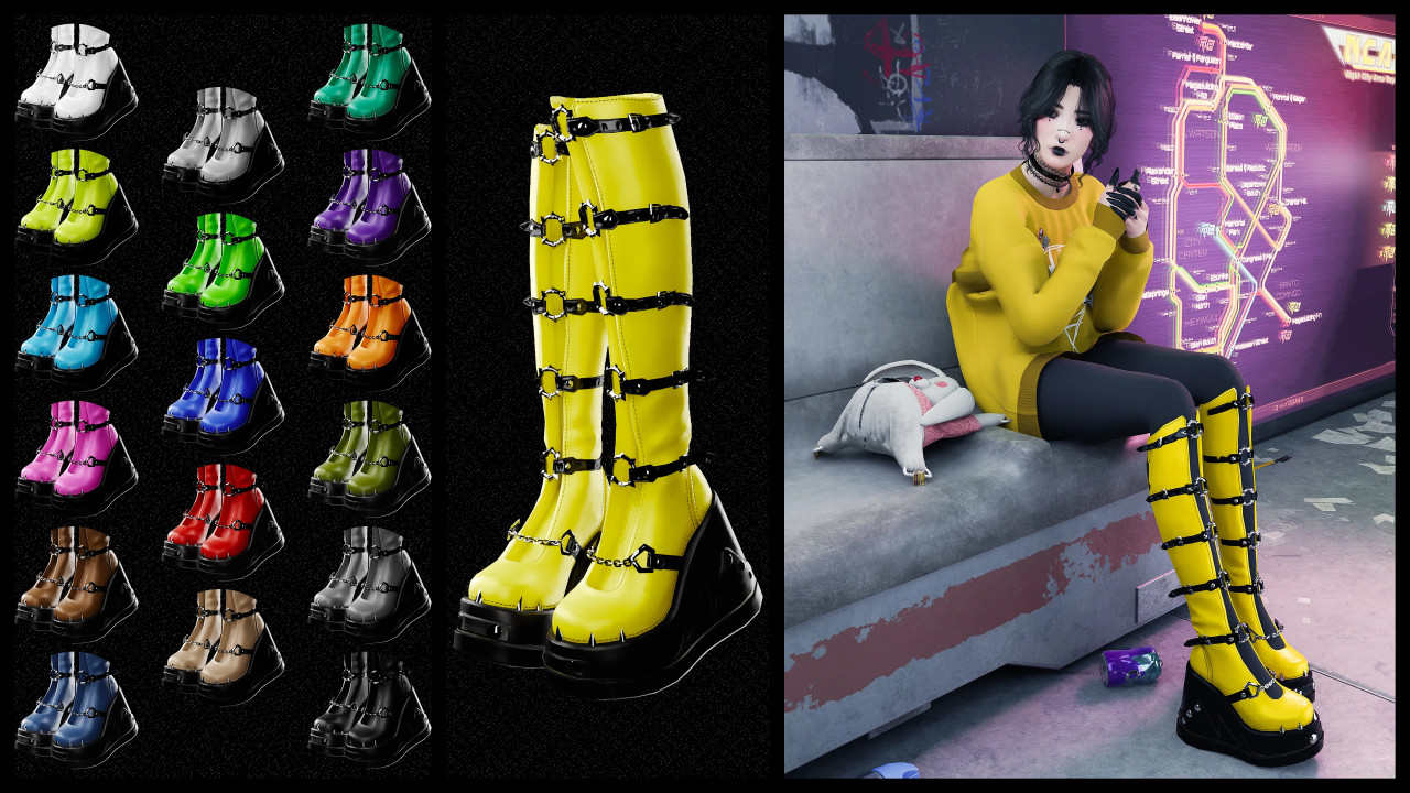 Goth Boots (fem V)