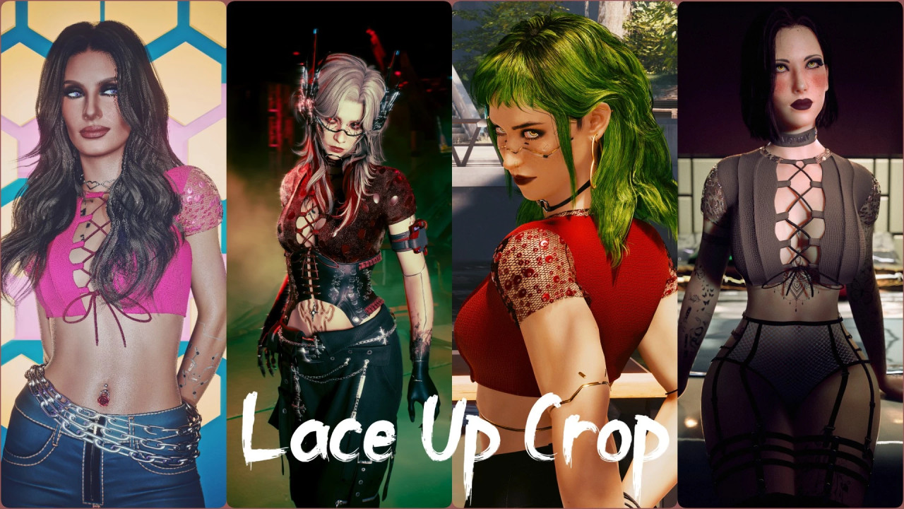 Lace Up Crop