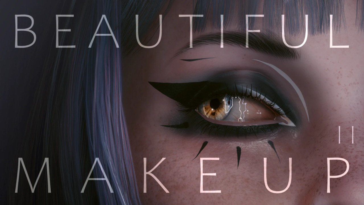 Beautiful MAKEUP II - CCXL - Realistic Eyeshadows and Eyeliners - Goth Edition
