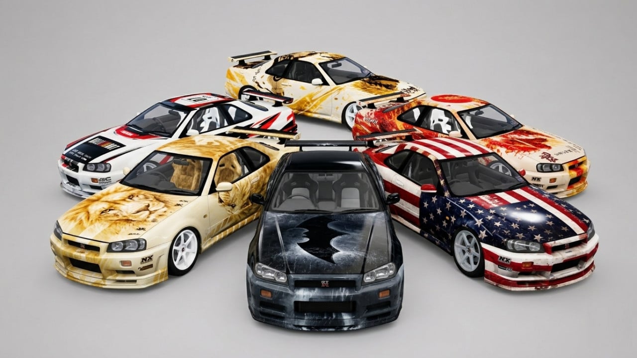 Nissan Skyline Rally (R34) 2002 Hot Skins