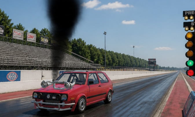 volkswagen Golf Mk2 1.9 TDI SWAP/Drag biturbo 1.9 TDI Swap