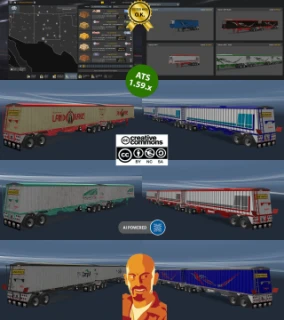 BANENS GRAIN HOPPER TRAILER v2.0 ATS 1.58-1.59.x 2.0 thumbnail 4