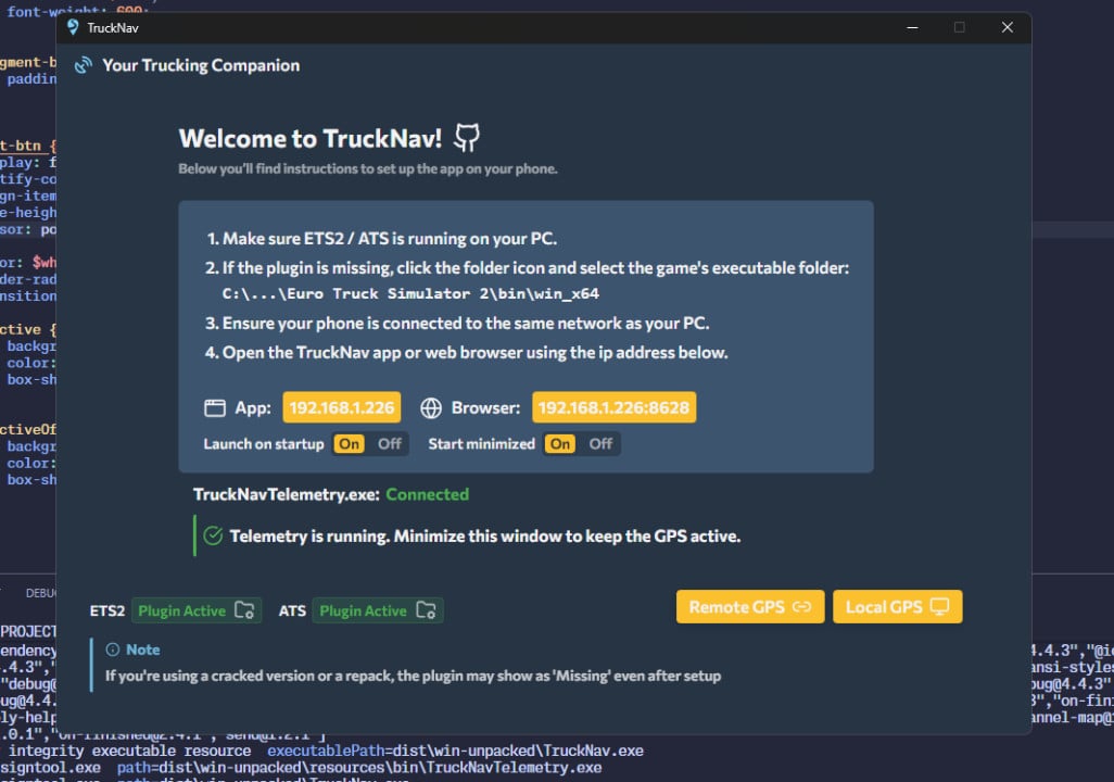TruckNav - External Second-Screen GPS [ETS2 & ATS] [All DLC Supported]