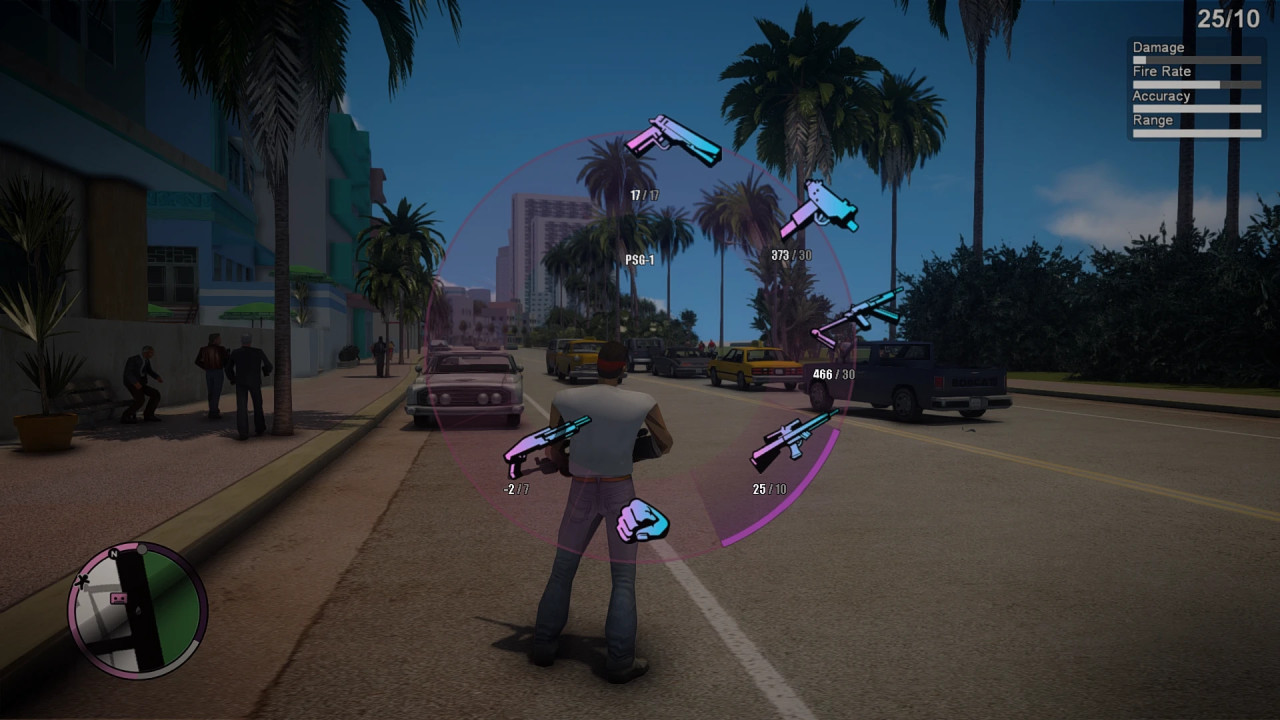 GTAVC Next-Gen Edition Weapon Wheel HUD