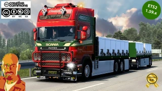 SCANIA R560 DONSLUND + TRAILER v6.0 ETS2 1.59.x 6.0 thumbnail 2