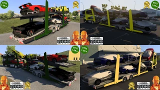 LOHR CAR TRANSPORTER TRAILER v4.0 ETS2 1.59.x 4.0 thumbnail 4
