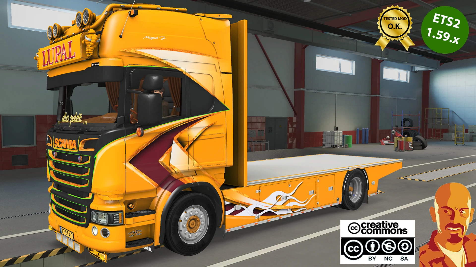 SCANIA STREAMLINE 730 LUPAL v6.0 ETS2 1.59.x 6.0