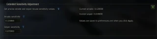 Extended Sensitivity Control