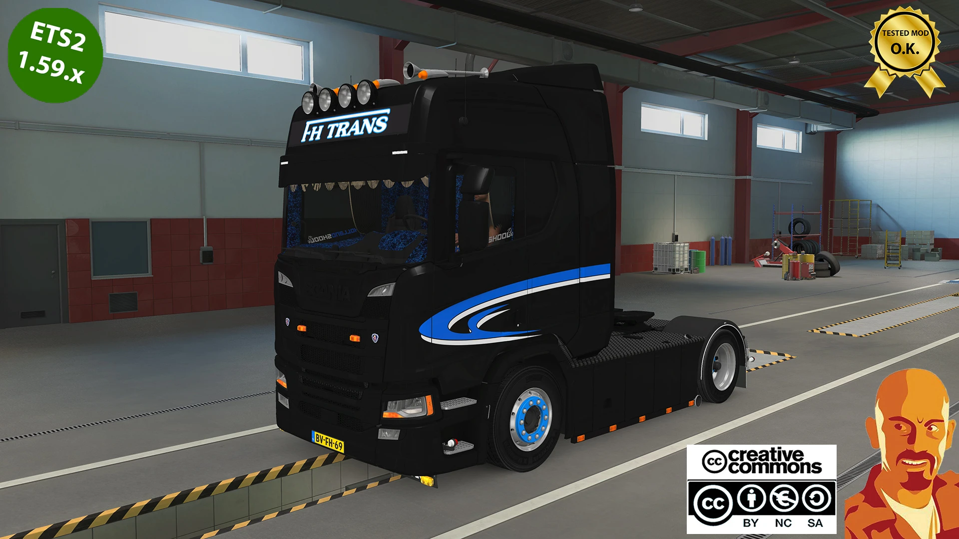 SCANIA NG R580 FH-TRANS v1.0 ETS2 1.58-1.59.x 1.0