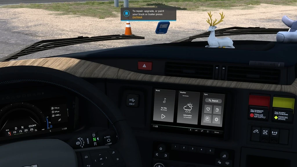 Volvo VNL 2025 improved Radio Infotainment Screens 1.1