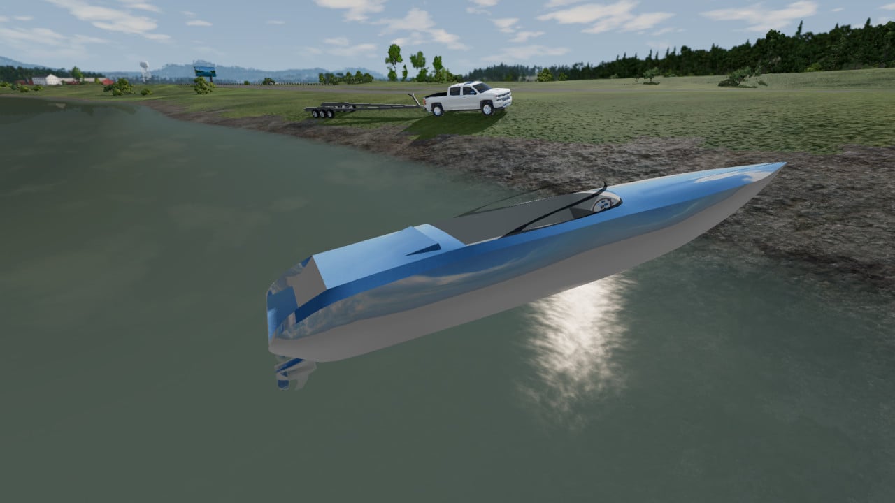 Speedboat w/ Trailer