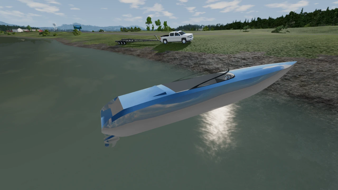 Speedboat w/ Trailer