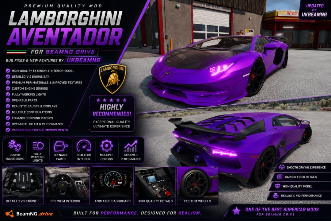 Lamborghini Aventador FIX+UPDATE