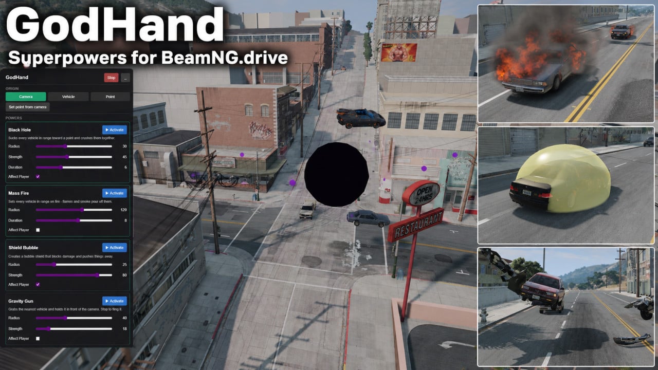 GodHand - SuperPowers mod
