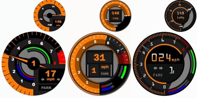 Custom Tachometers and Boost Gauges