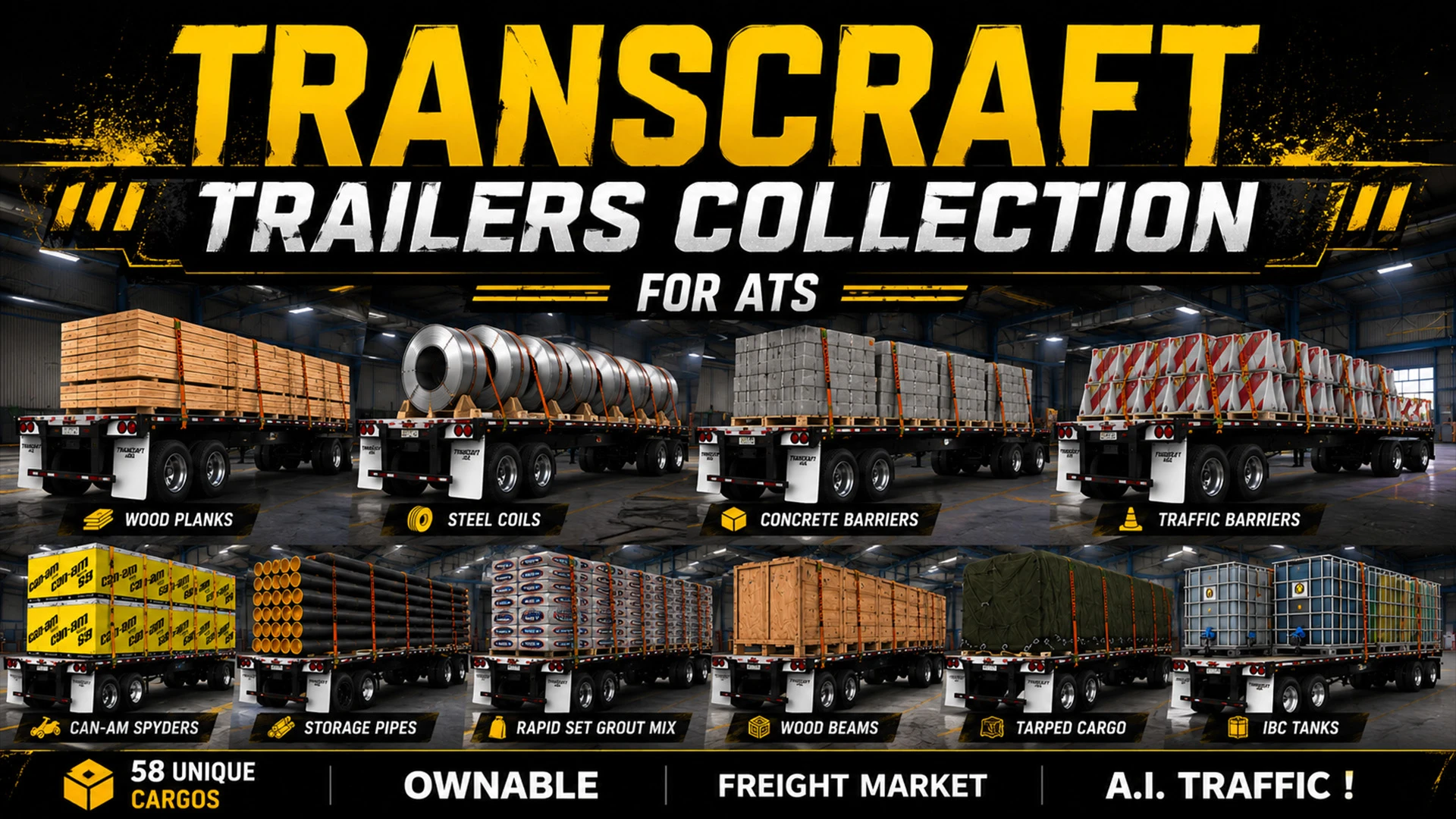 TRANSCRAFT TRAILERS COLLECTION v2.0 ATS 1.59-1.60.x 2.0