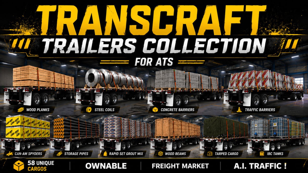 TRANSCRAFT TRAILERS COLLECTION v2.0 ATS 1.59-1.60.x