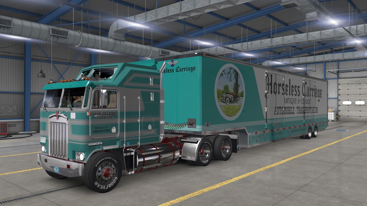 KENWORTH K100 HORSELESS CARRIAGE + TRAILER ATS 1.59.x (EXCLUSIVE MOD)