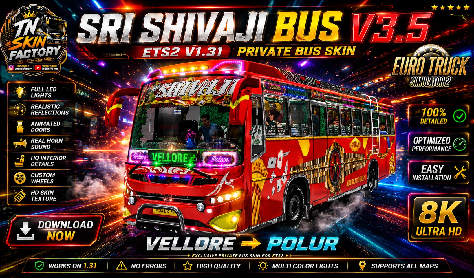 SRI SHIVAJI BUS SKIN v3.5 thumbnail 6