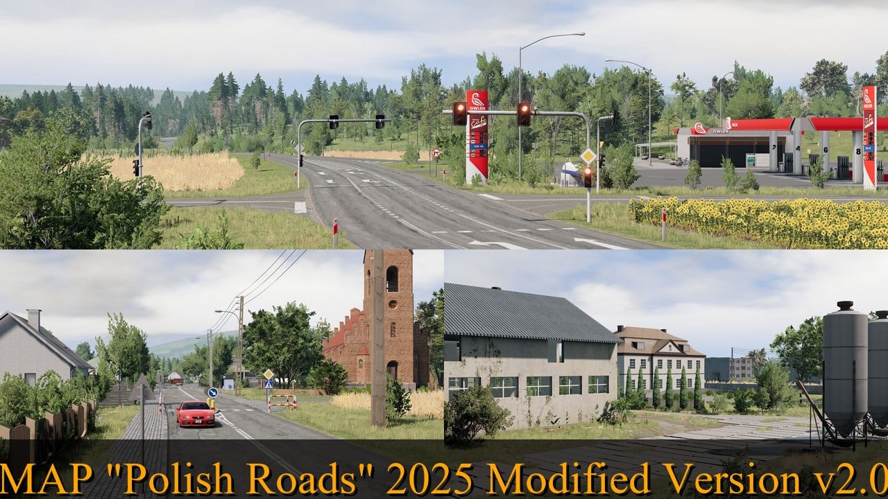 MAP "Polish Roads" 2025 Modified Version v2.0
