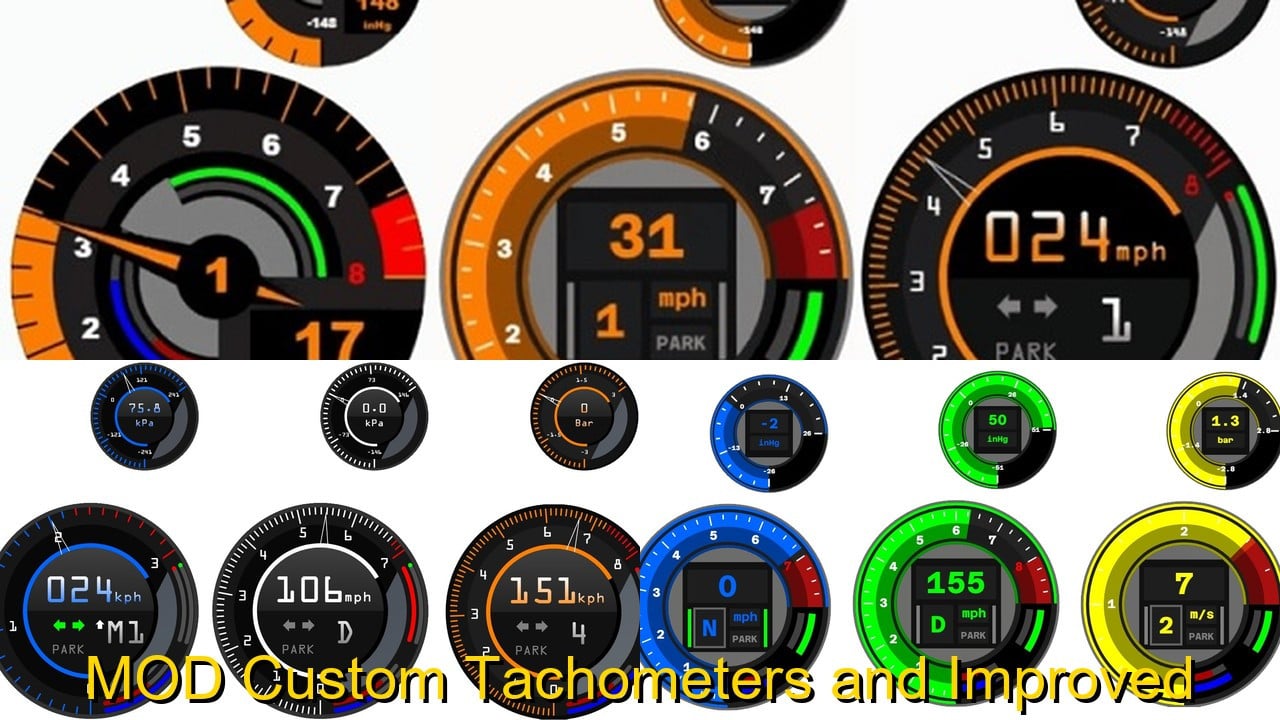 MOD Custom Tachometers and Improved