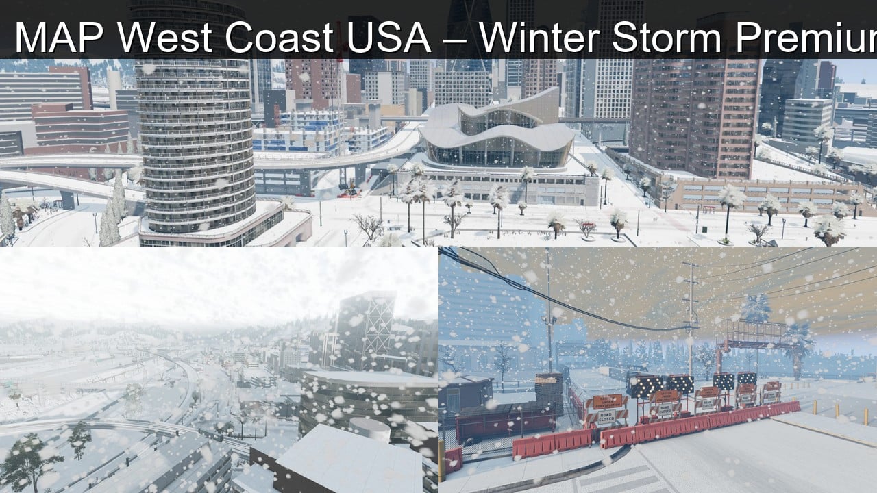 MAP West Coast USA – Winter Storm Premium