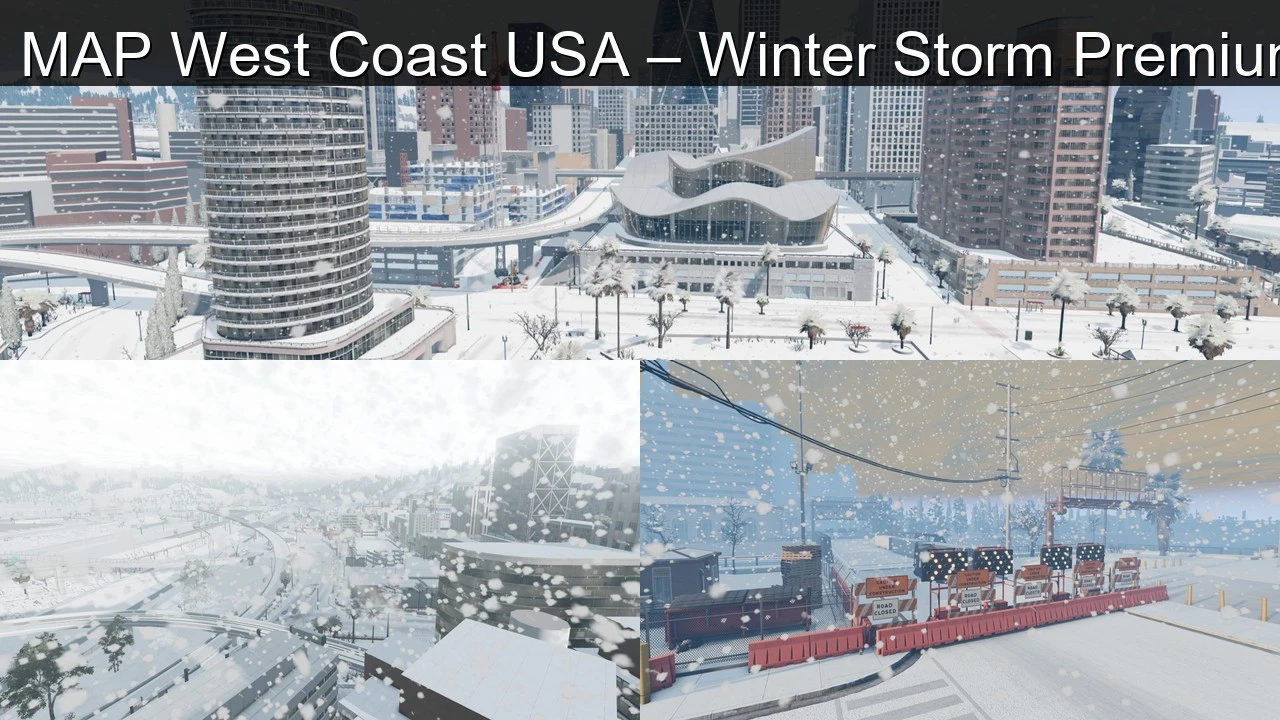 MAP West Coast USA – Winter Storm Premium