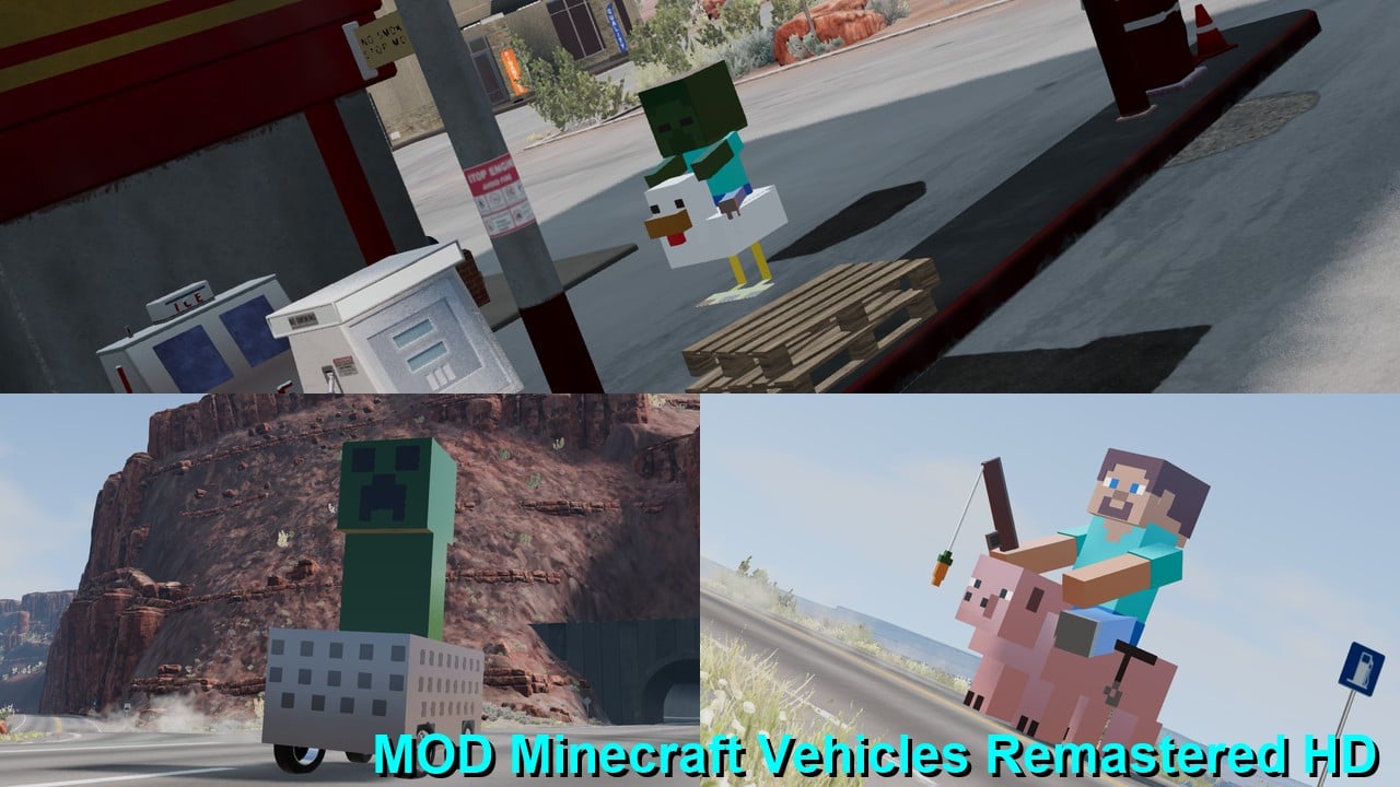 MOD Minecraft Vehicles Remastered HD